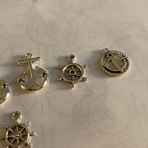 Lot of 9 charms/pendants Nautical theme for jewelry - Picture 4 of 4